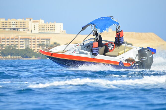 Hurghada Schnorchelausflug Orange Bay Insel mit dem Speedboot