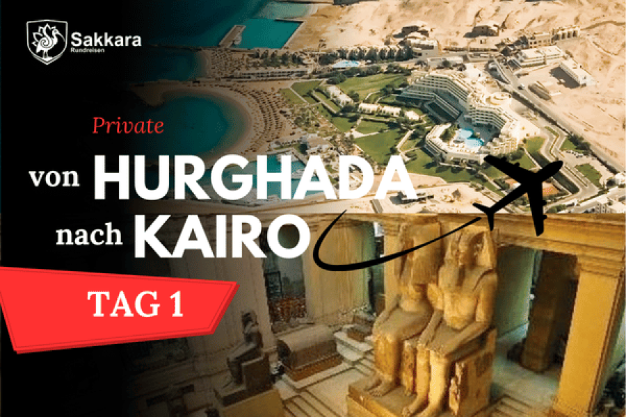 Privater Tagesausflug von Hurghada nach Kairo Gizeh Pyramiden – Ägyptisches Museums